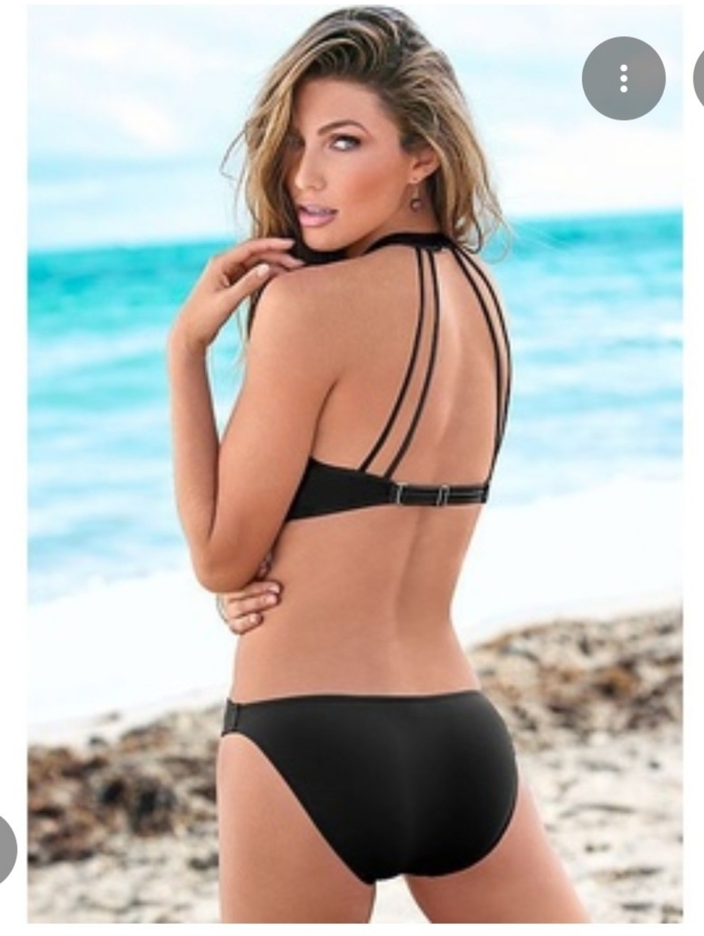 Venus Black Beach Bella Monokini NWOT